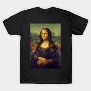 Mona Lisa Pixel Art T-Shirt